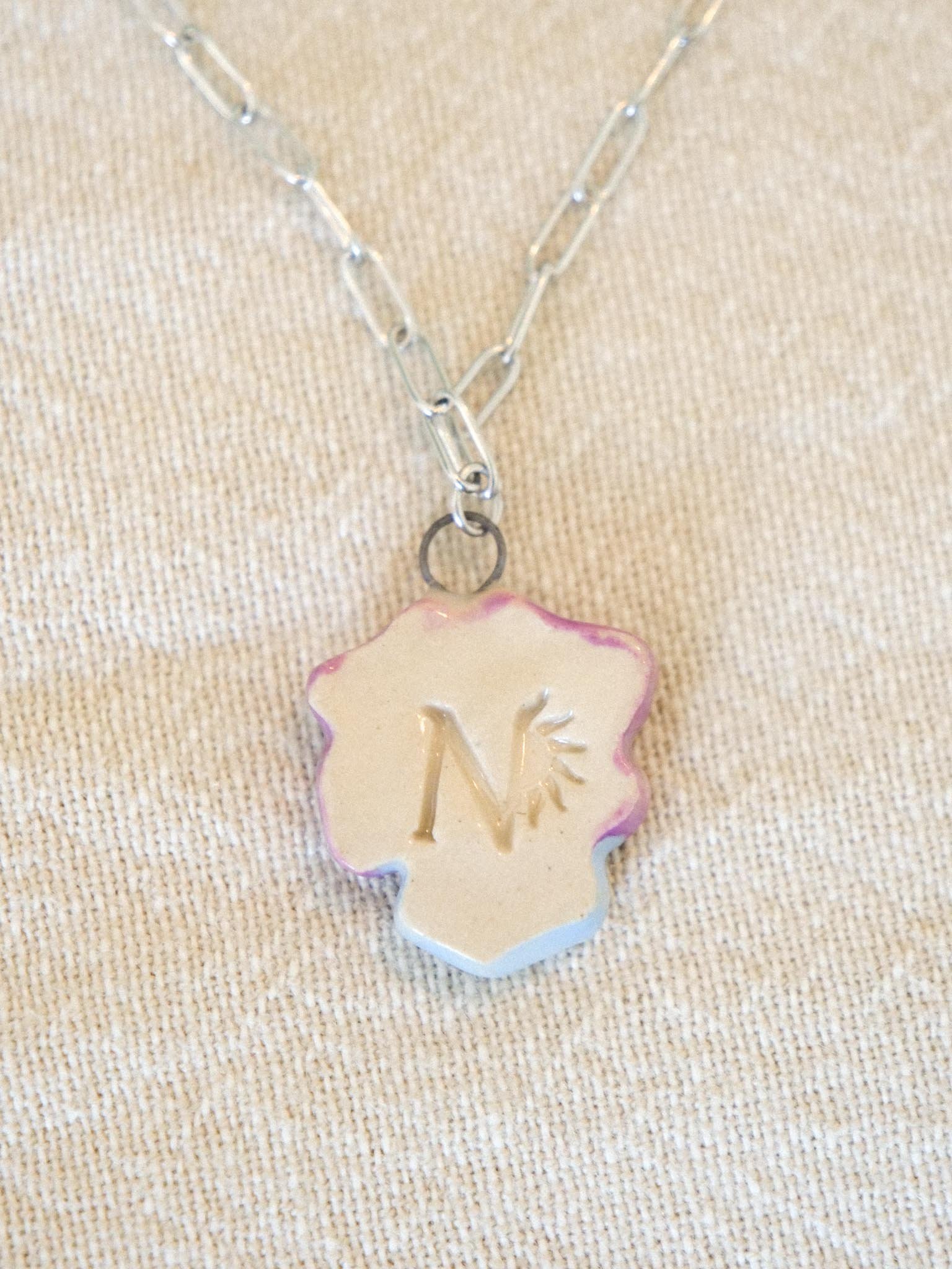 Collier Pensée Argent – Image 5