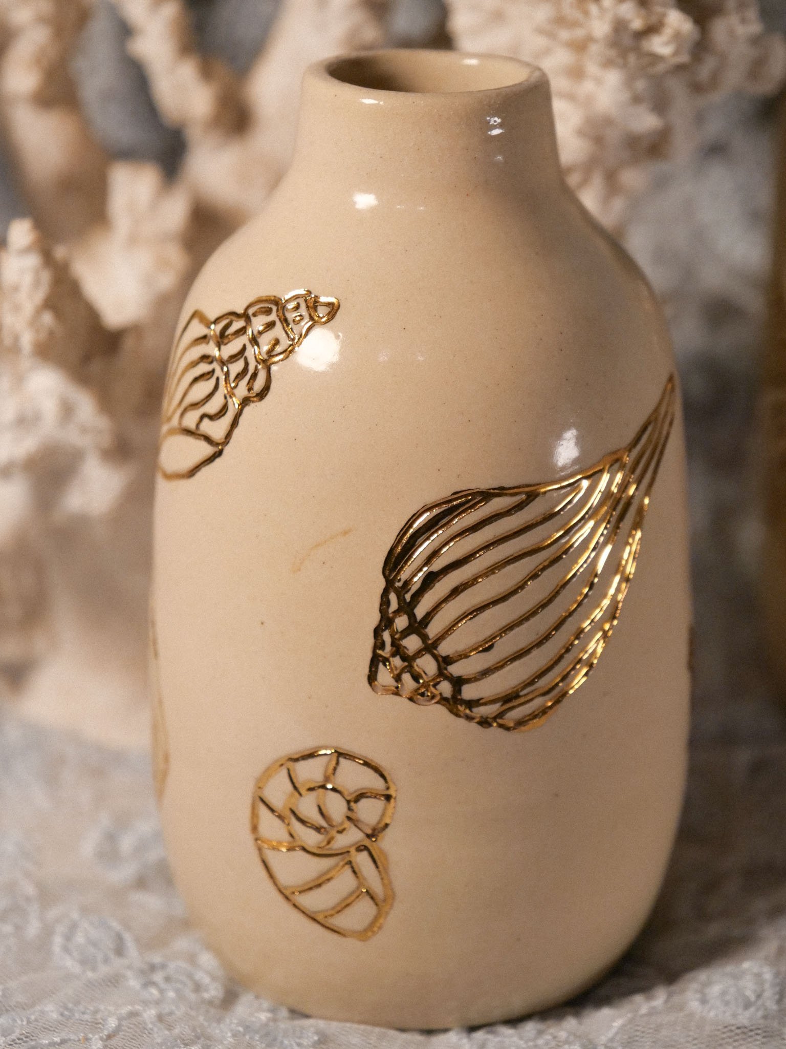 Petit vase golden shell – Image 7