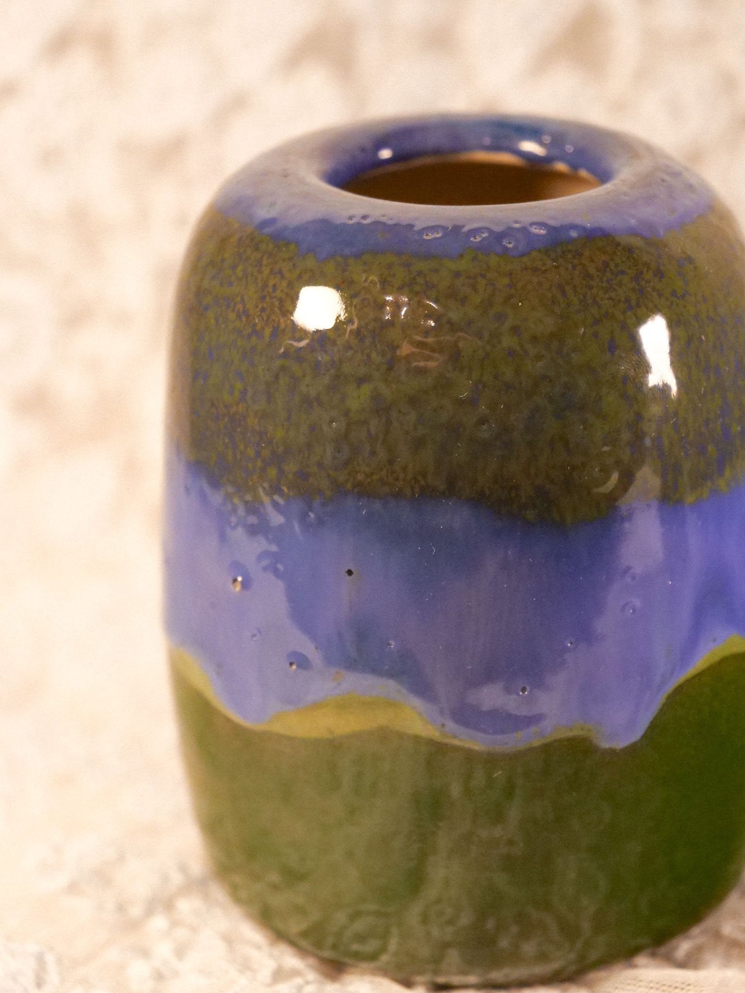 Petit vase vert et bleu – Image 4