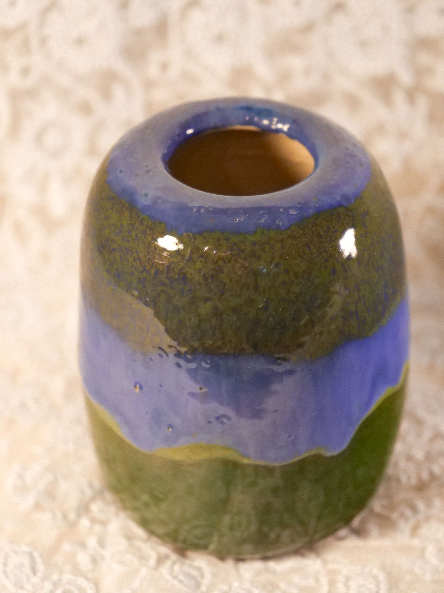 Petit vase vert et bleu – Image 5